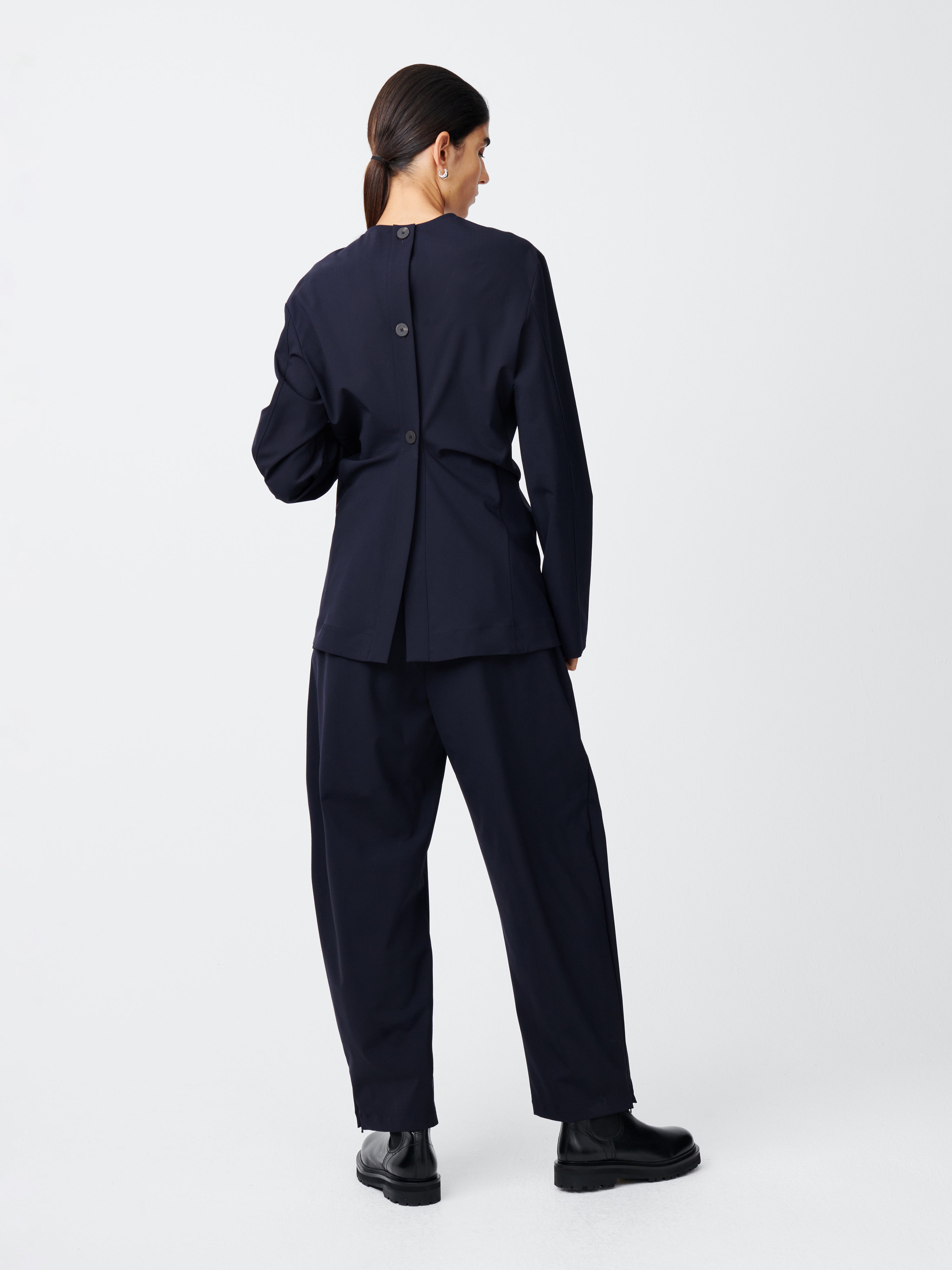 Awe Tropical Wool Pant in Darkest Navy– Studio Nicholson