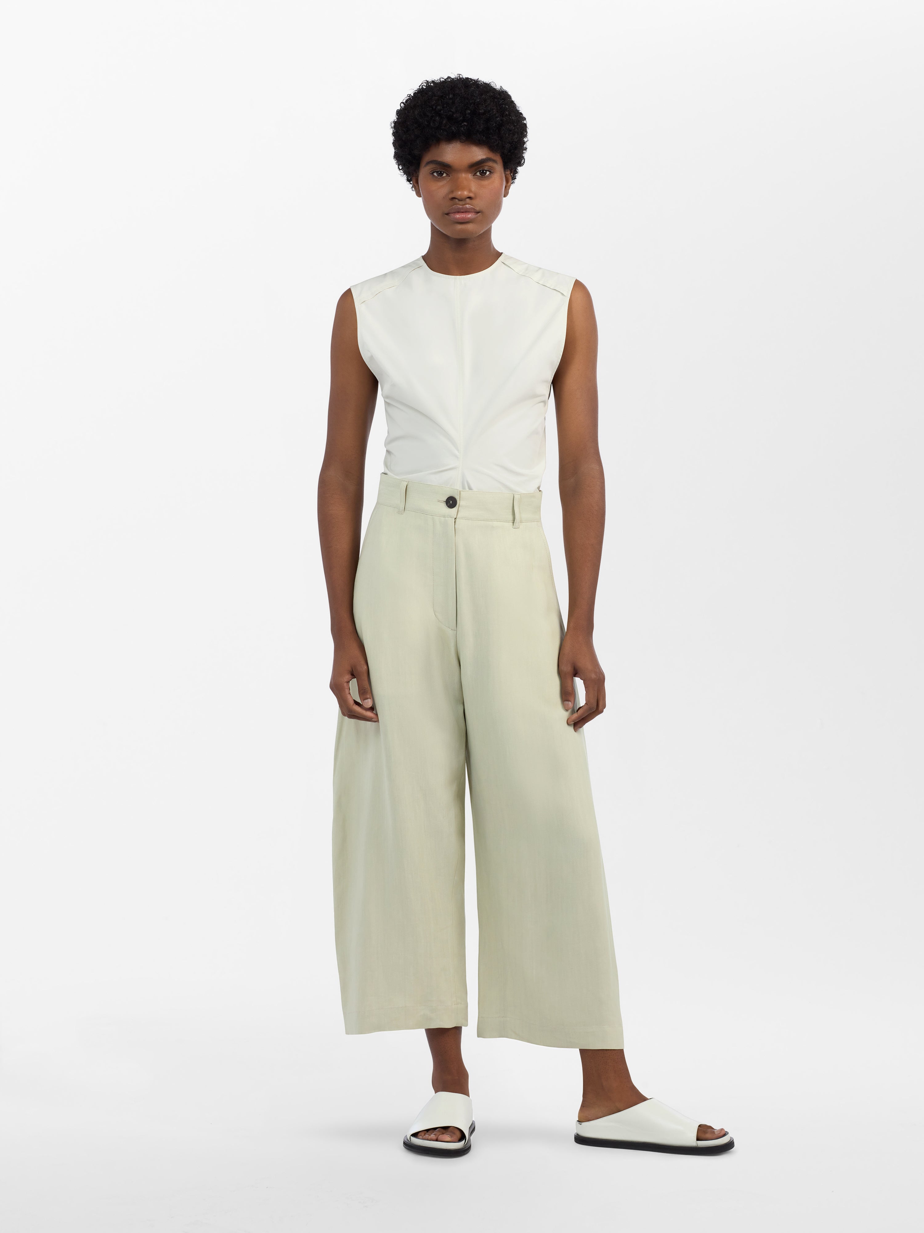 Chalco Viscose Linen Pant in Dove– Studio Nicholson