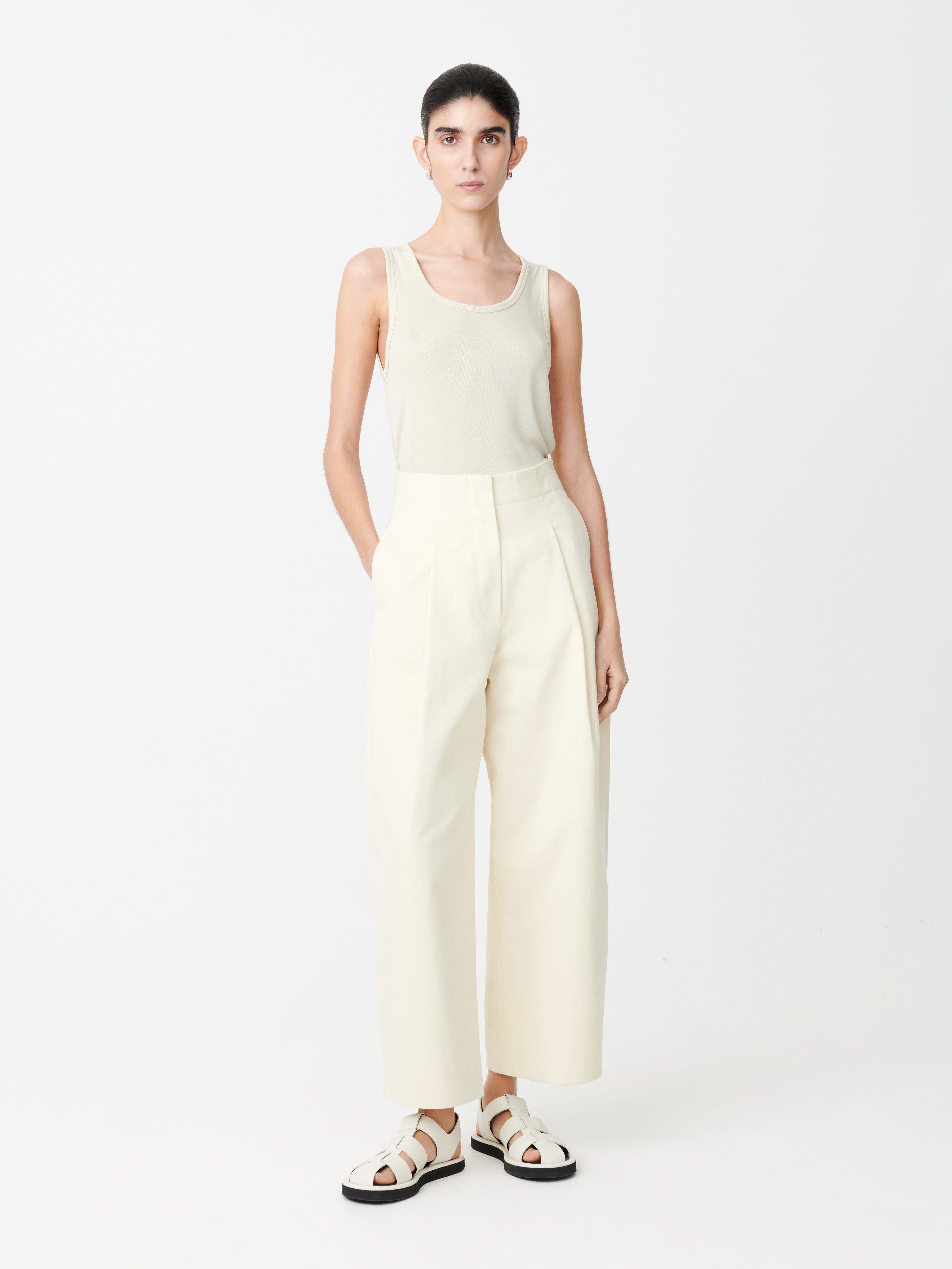 Dordoni Volume Pant In Cream– Studio Nicholson