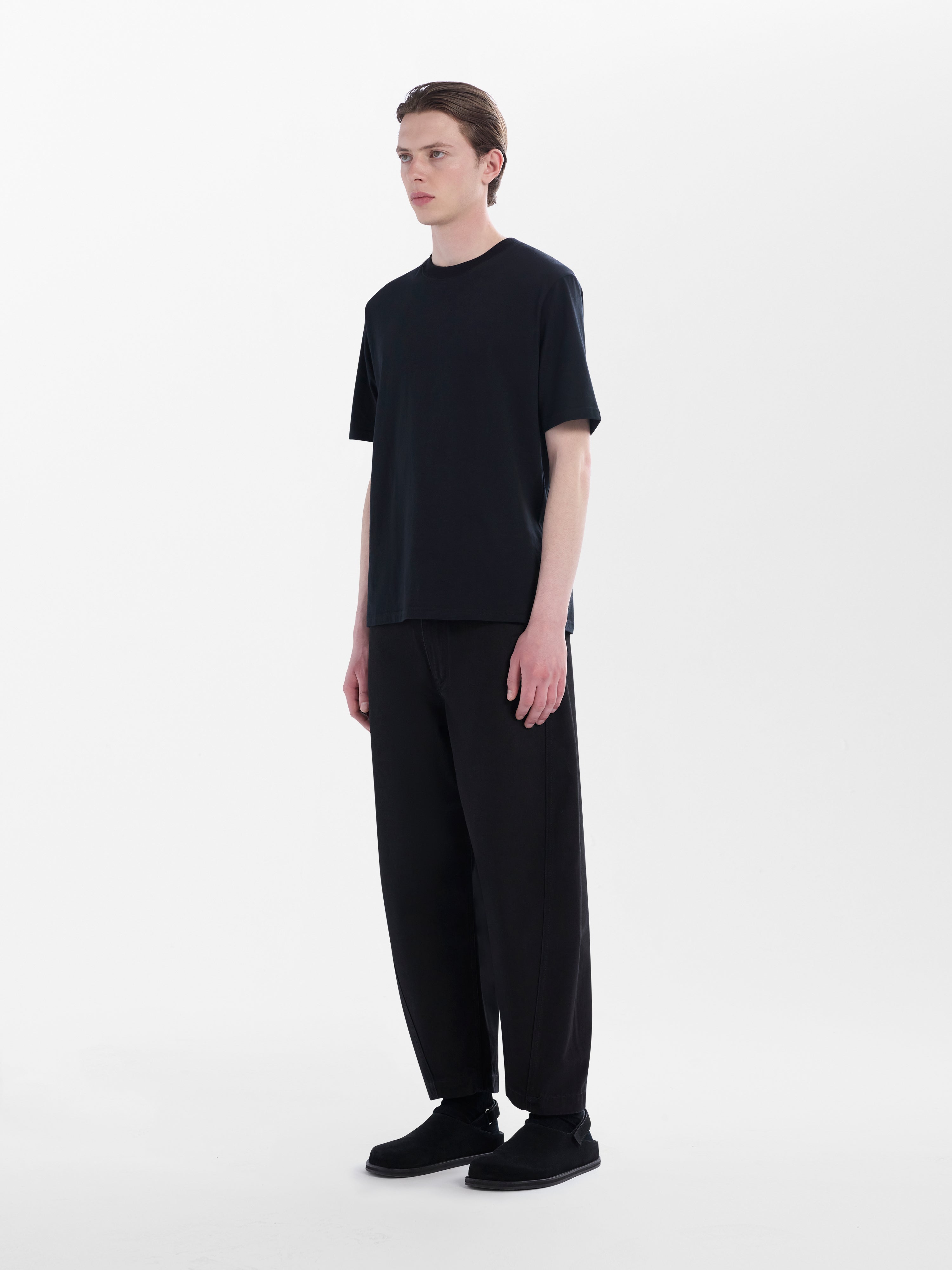 Forth Washed Denim Pant in Black