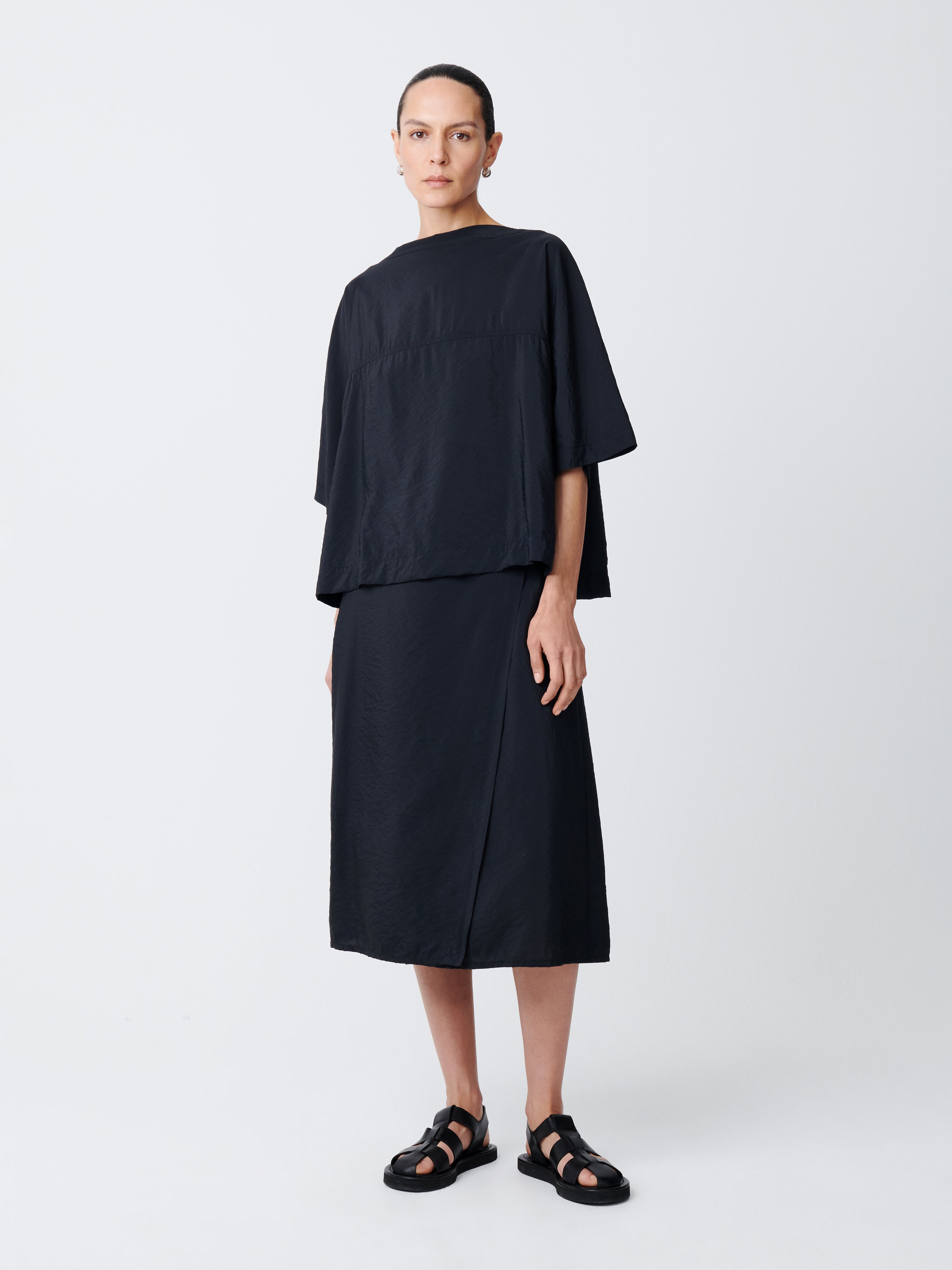 Foley Skirt in Darkest Navy– Studio Nicholson