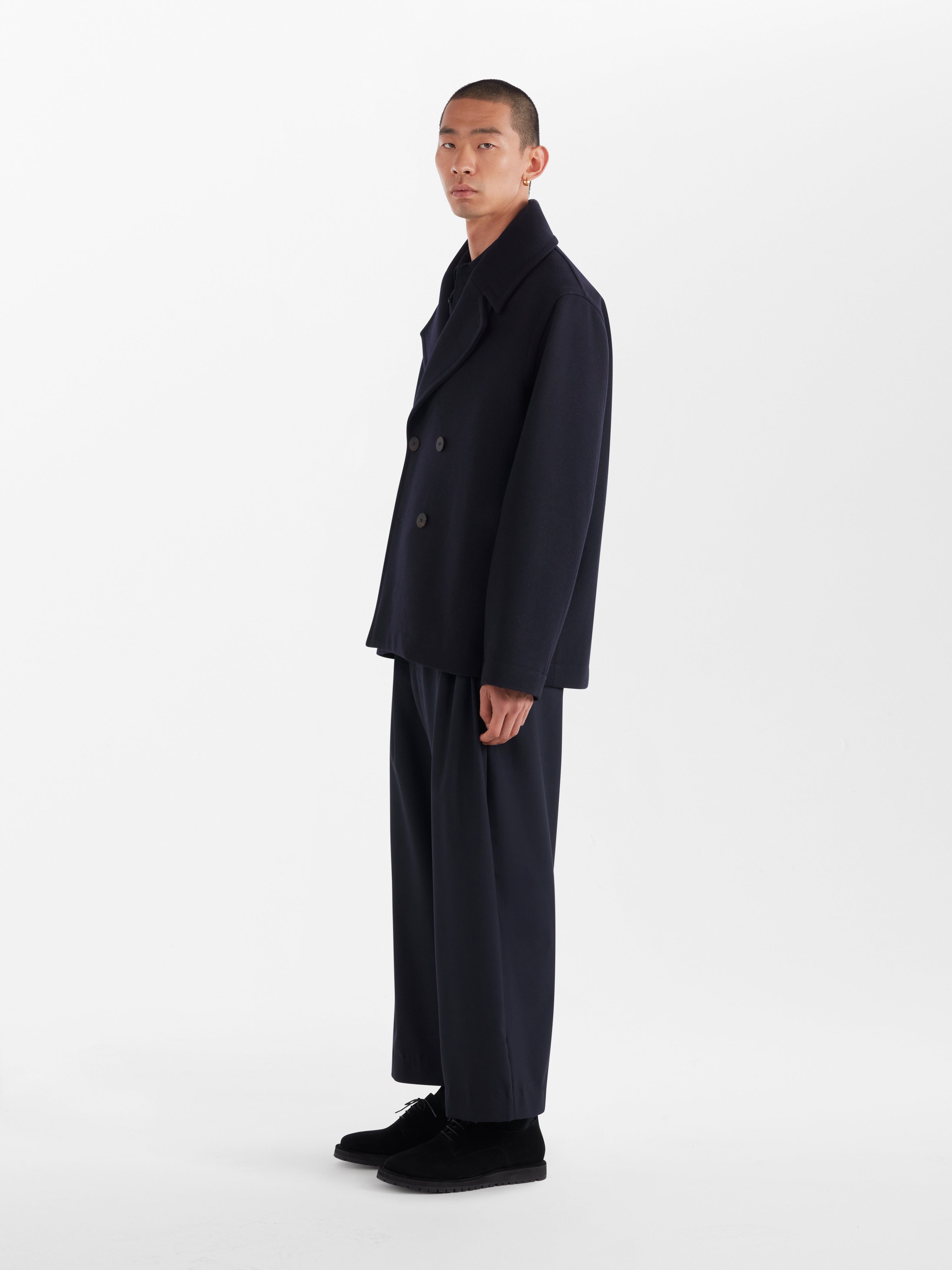 Maste Coat in Dark Navy