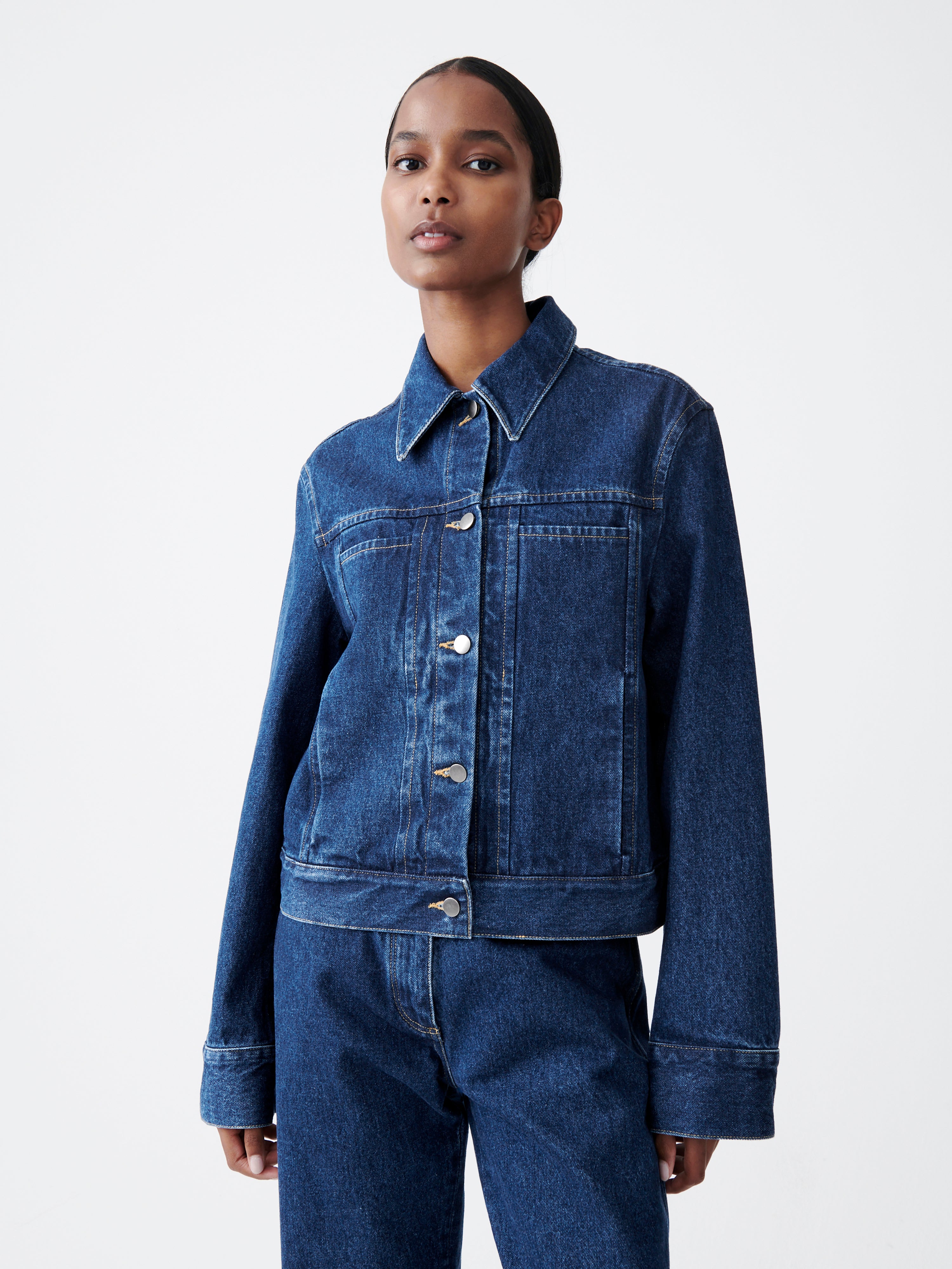 肌触りがいい STUDIO NICHOLSON DENIM JACKET S 21AW | wasser-bau.com