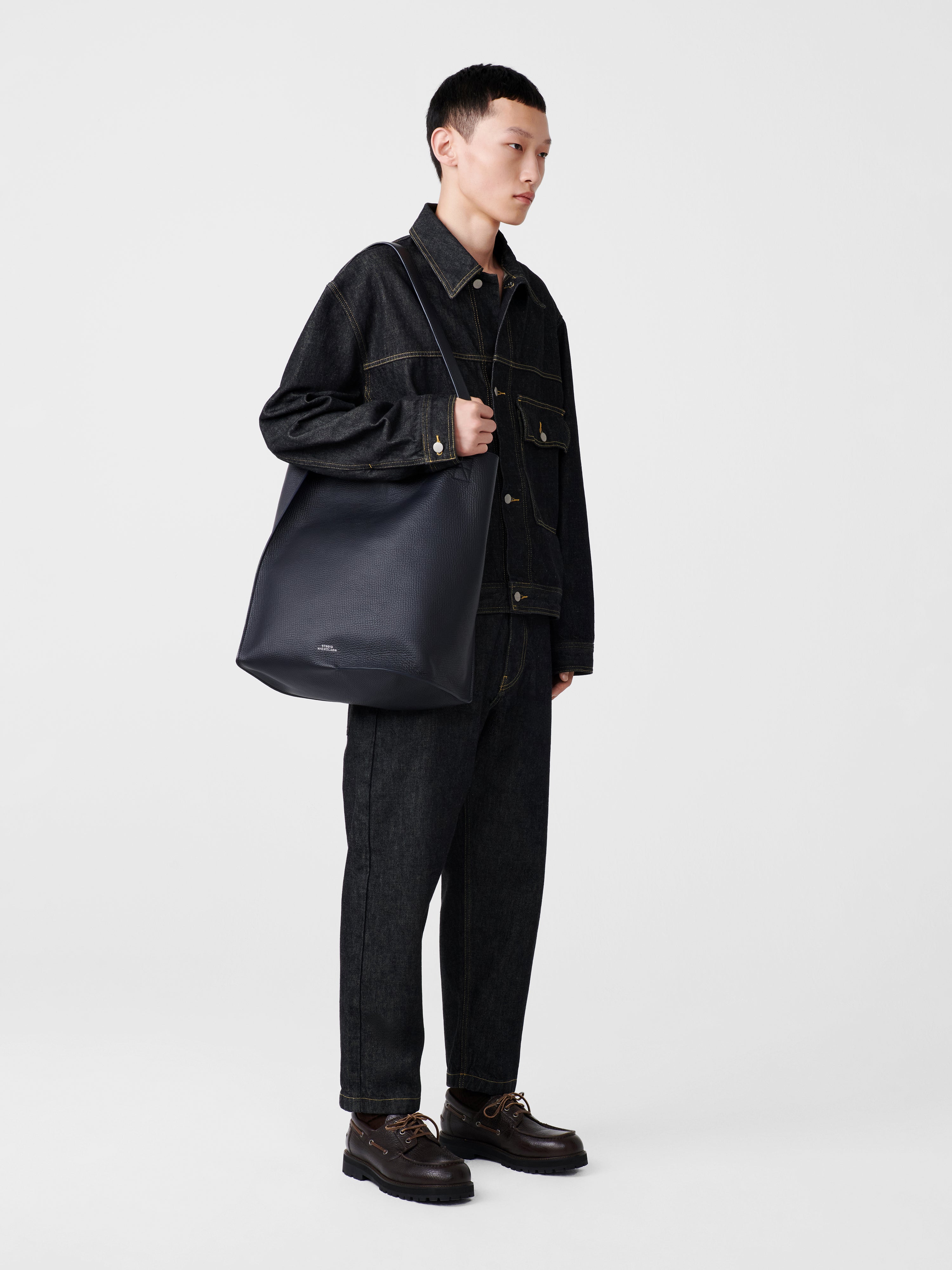 Tannaro Italian Denim Pant in Black– Studio Nicholson