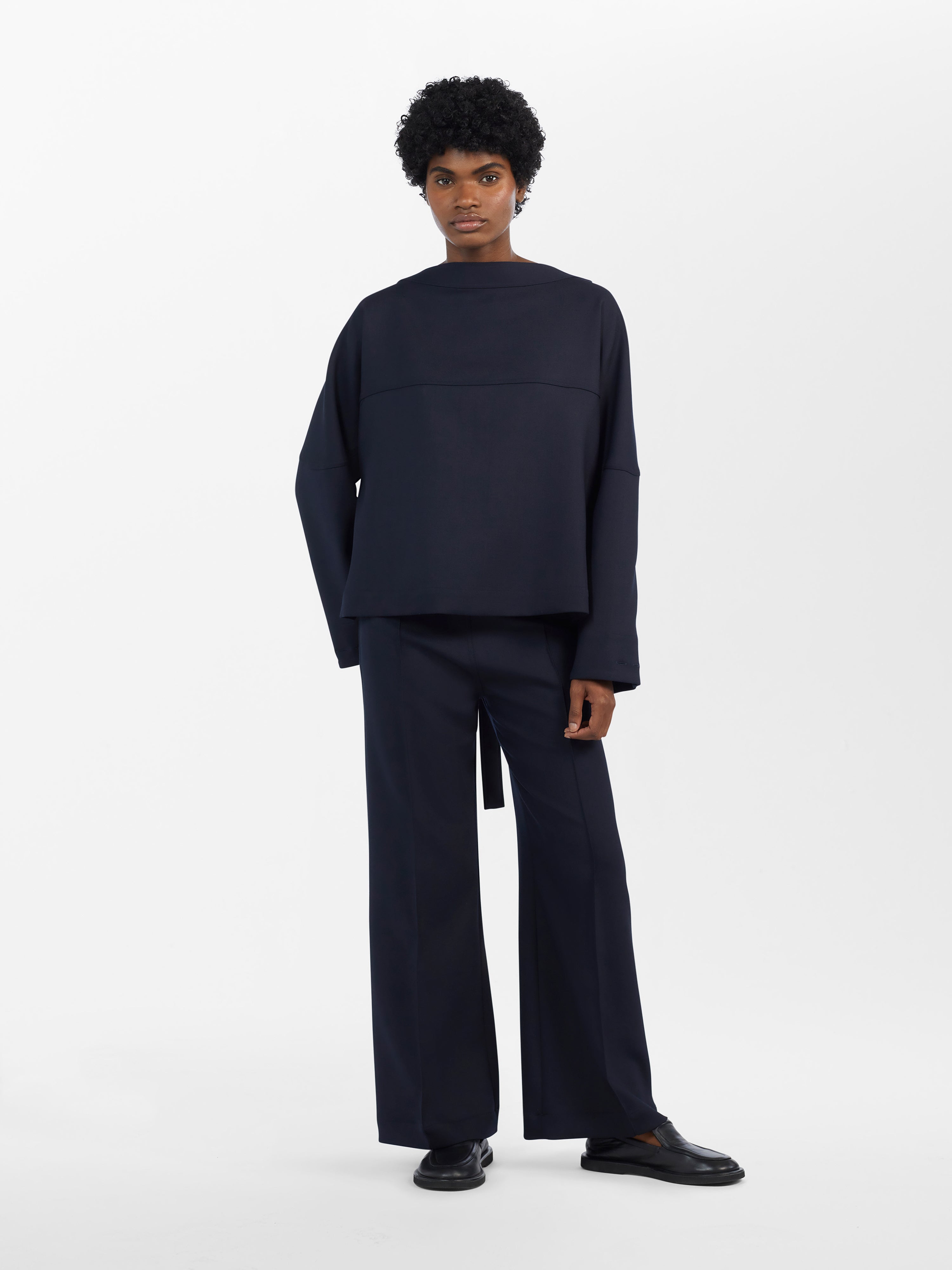 Velho Compact Top in Darkest Navy– Studio Nicholson