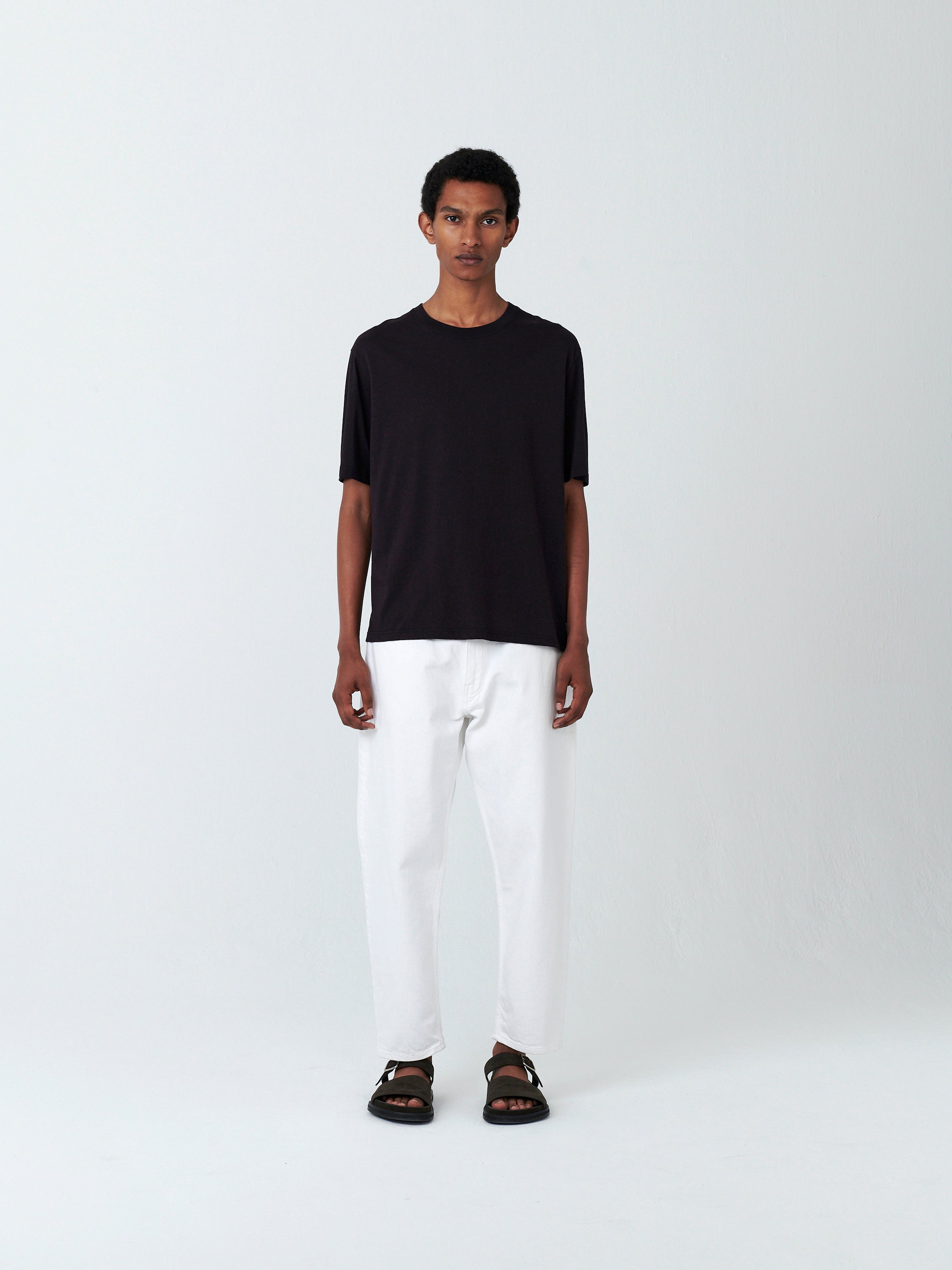 Tannaro Washed Denim Pant in White– Studio Nicholson