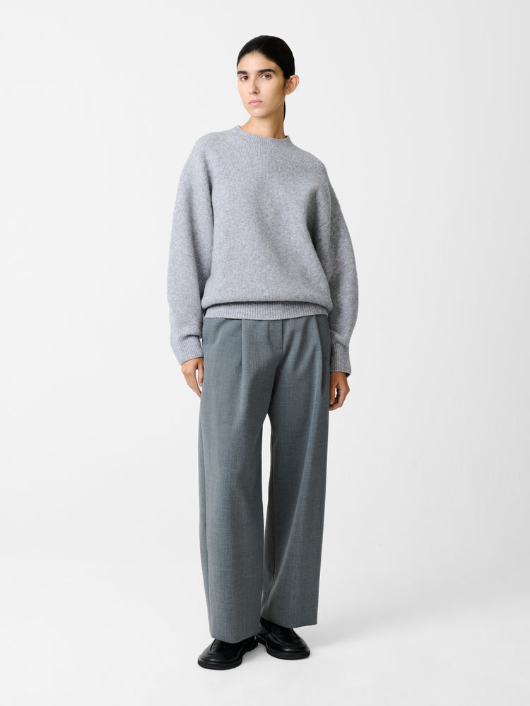 Ansell Viscose Pant in Grey Marl