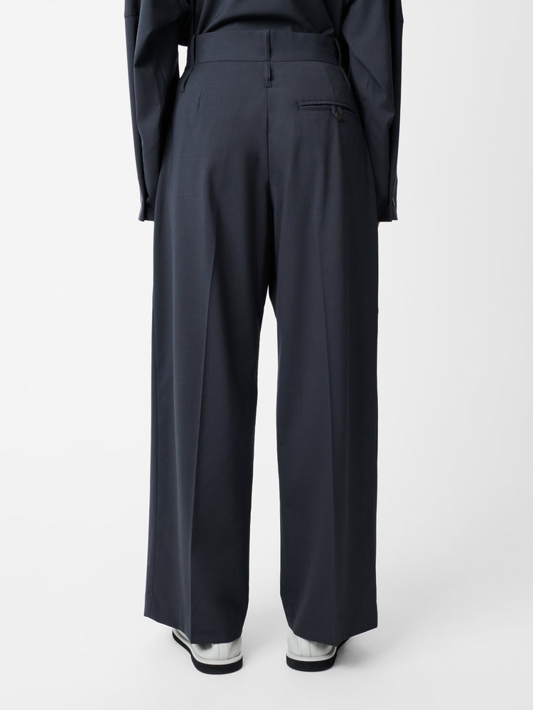 Baier Tropical Wool Pant in Seal Blue