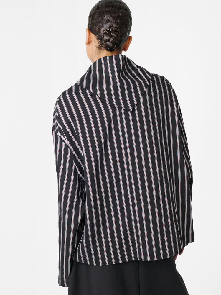 Bute Stripe Top in Darkest Navy Stripe