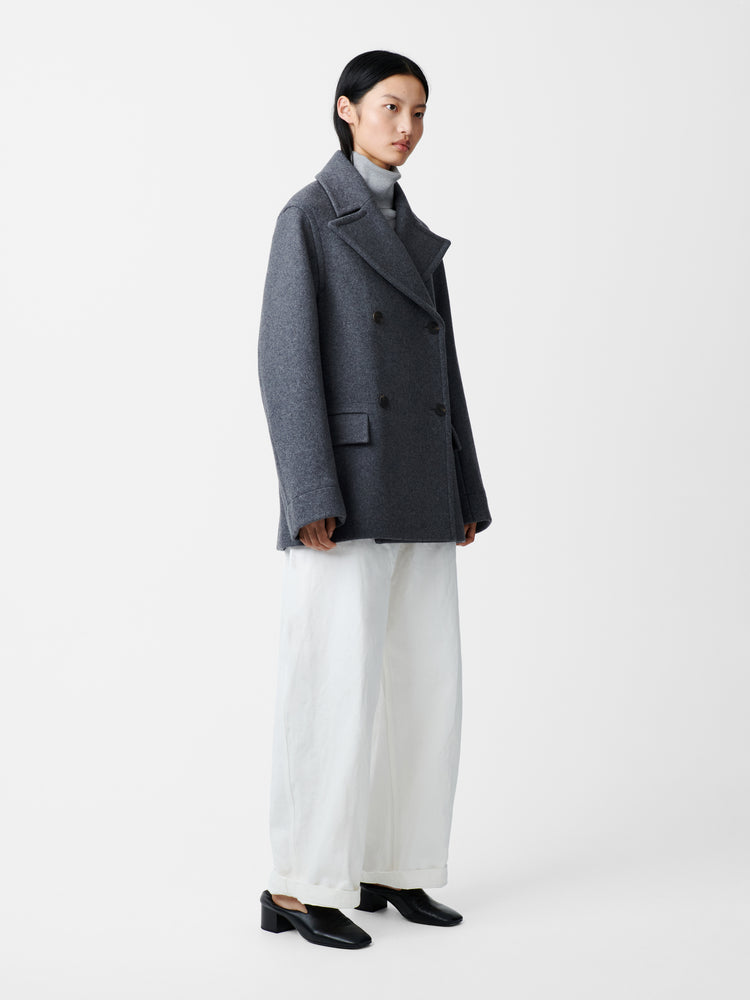 Coles Coat in Grey Melange