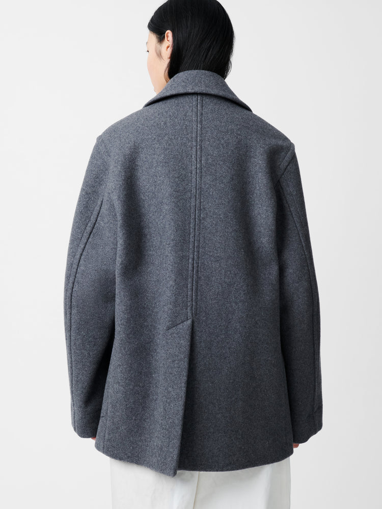 Coles Coat in Grey Melange