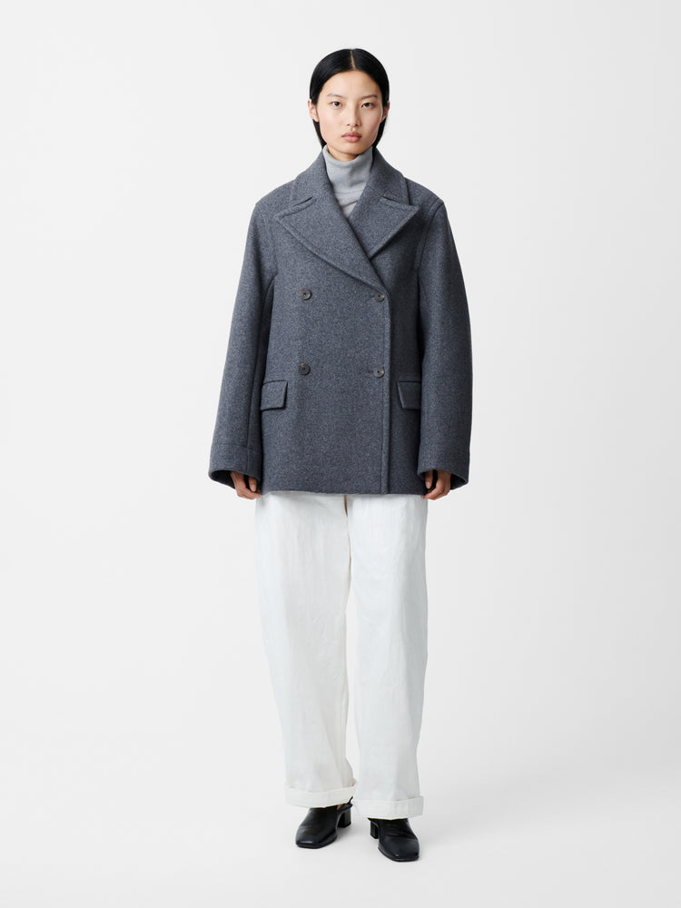 Coles Coat in Grey Melange