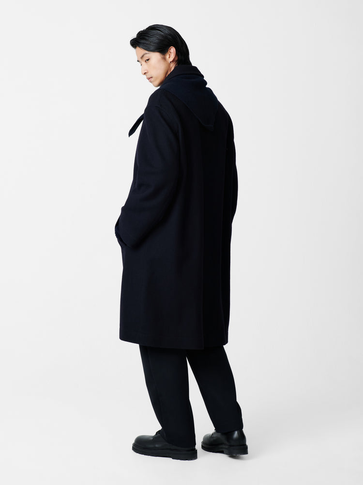 Cover Coat in Darkest Navy