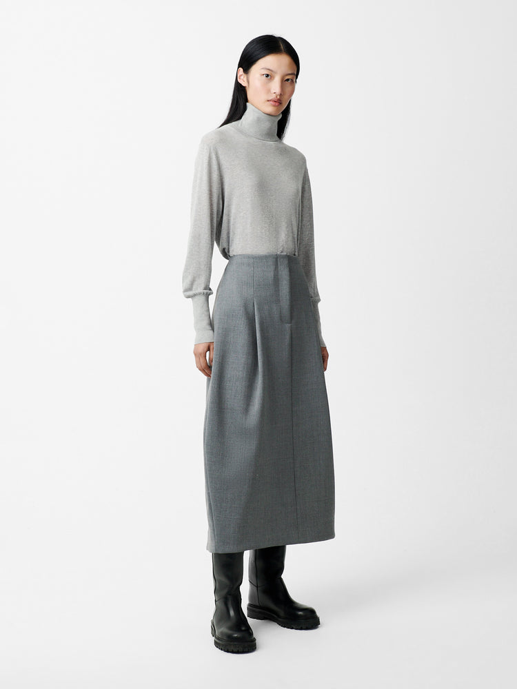 Carson Skirt in Grey Marl