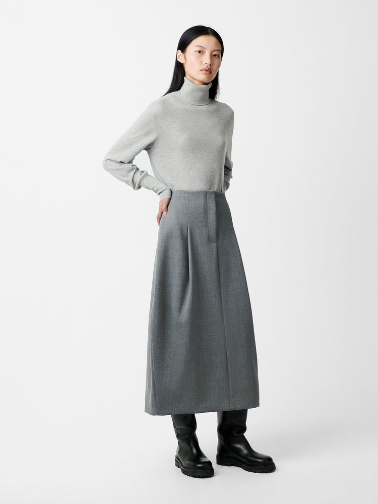 Carson Skirt in Grey Marl