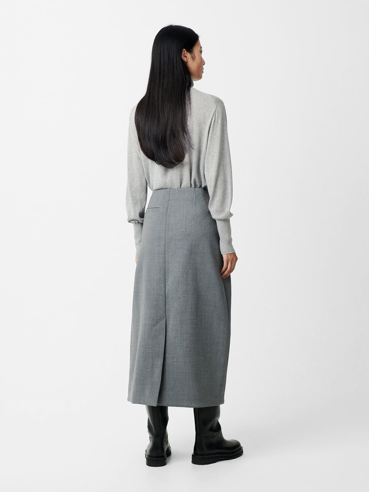 Carson Skirt in Grey Marl