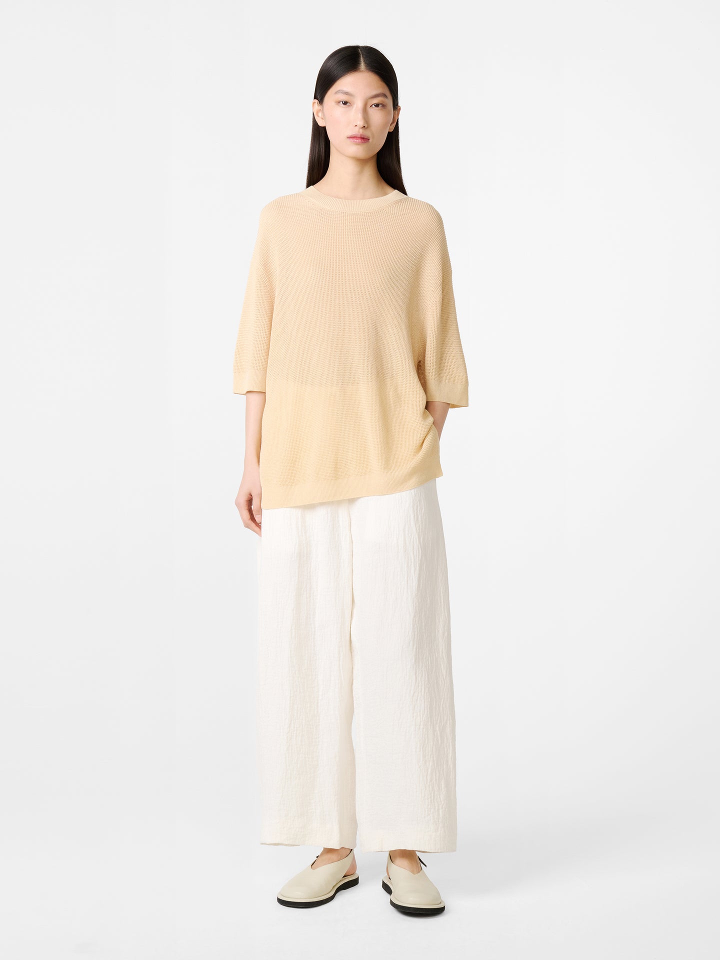 Chalco Linen Pant in Parchment