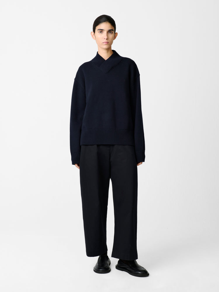 Chalco Twill Pant in Darkest Navy