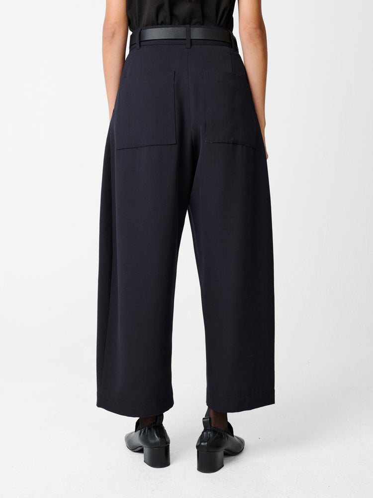 Chalco Wool Pant in Darkest Navy