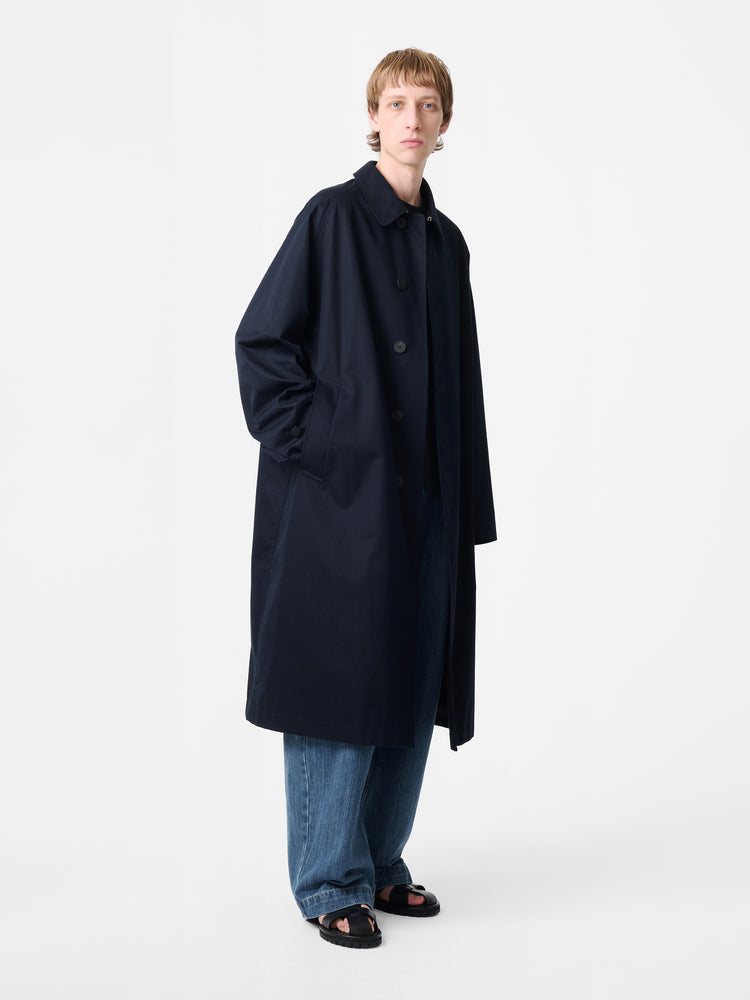 Crowe Coat in Darkest Navy