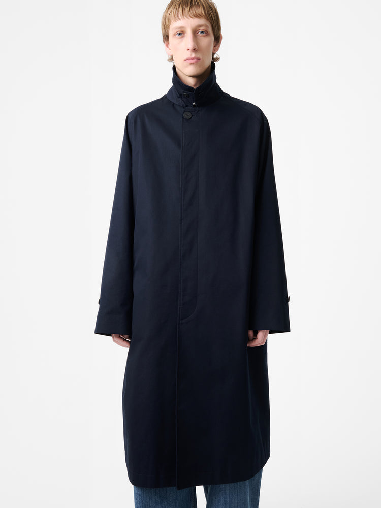 Crowe Coat in Darkest Navy