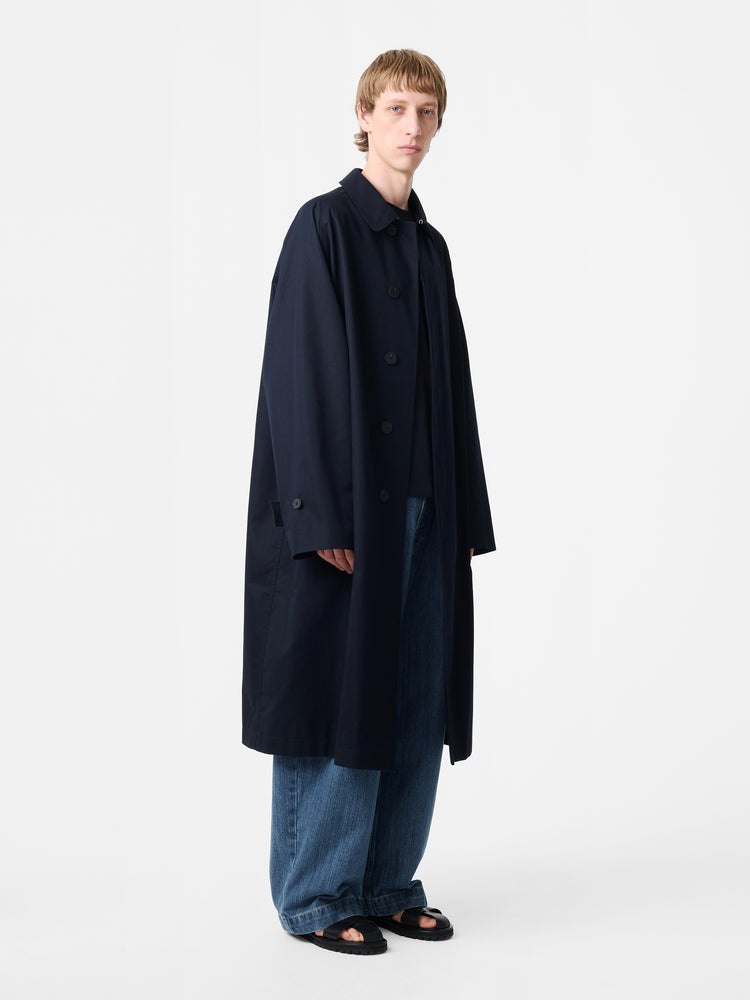 Crowe Coat in Darkest Navy