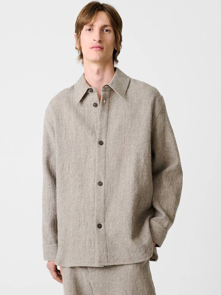 Deck Wool Shirt in Feather