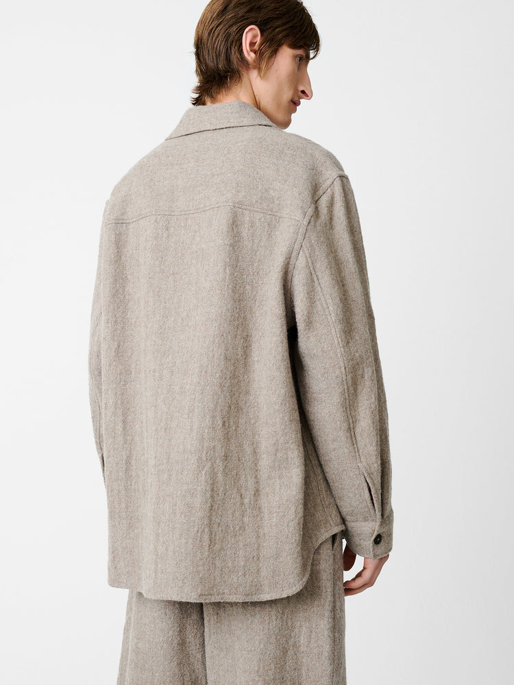 Deck Wool Shirt in Feather