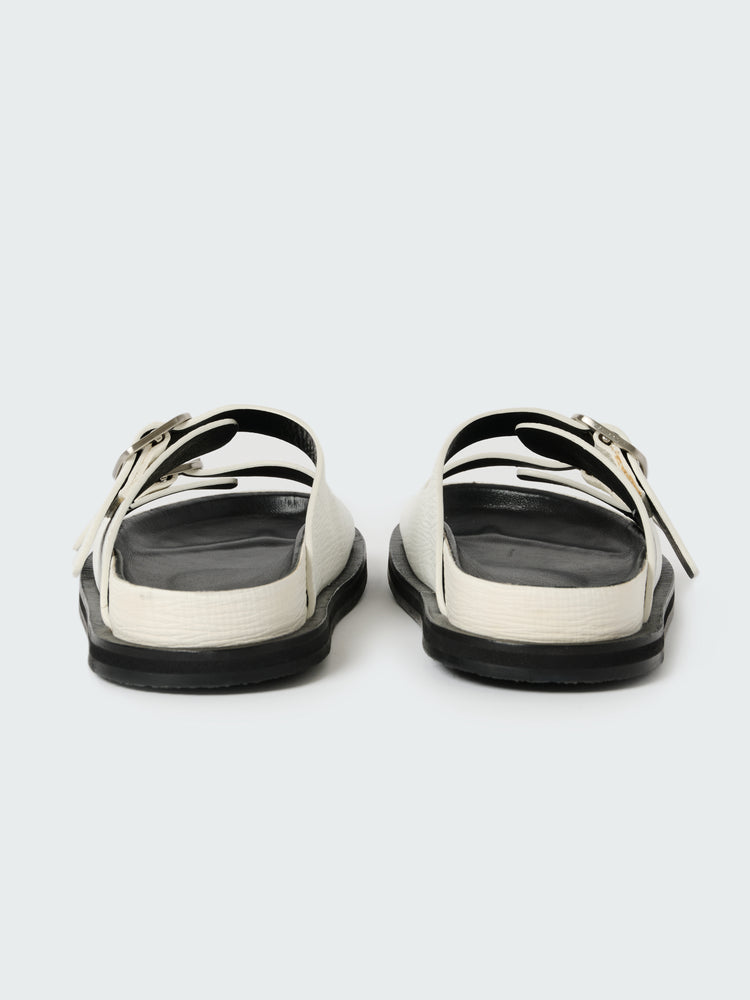 Denver Leather Sandal in Parchment