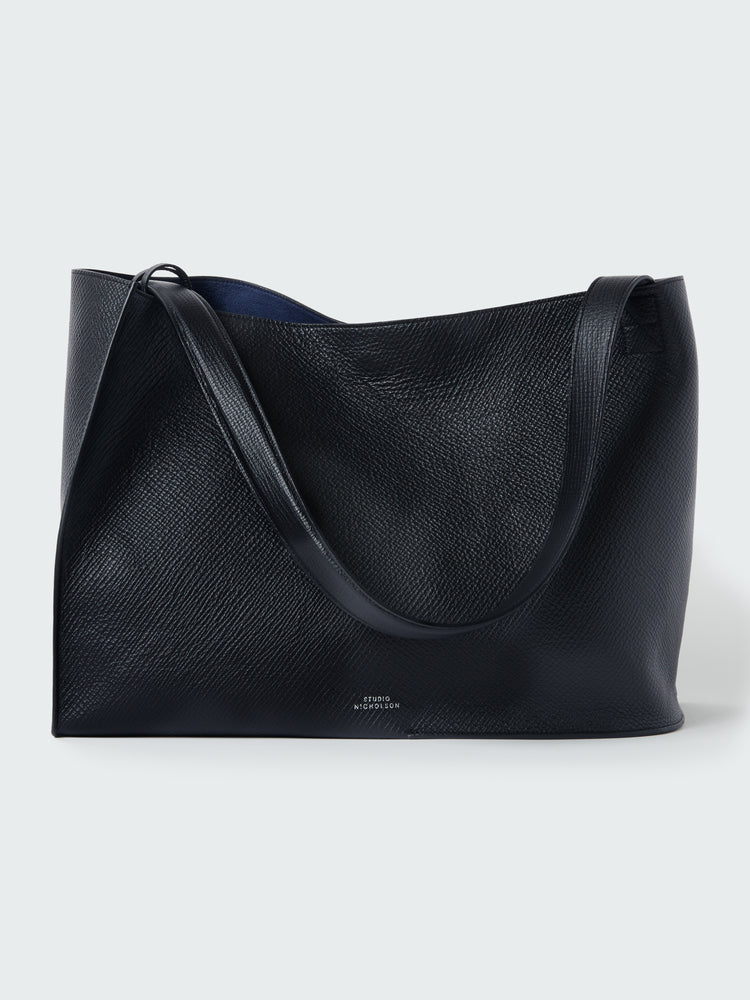 Doublet Leather Bag in Black