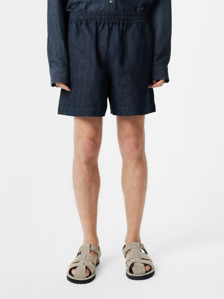 Elio Short in Indigo