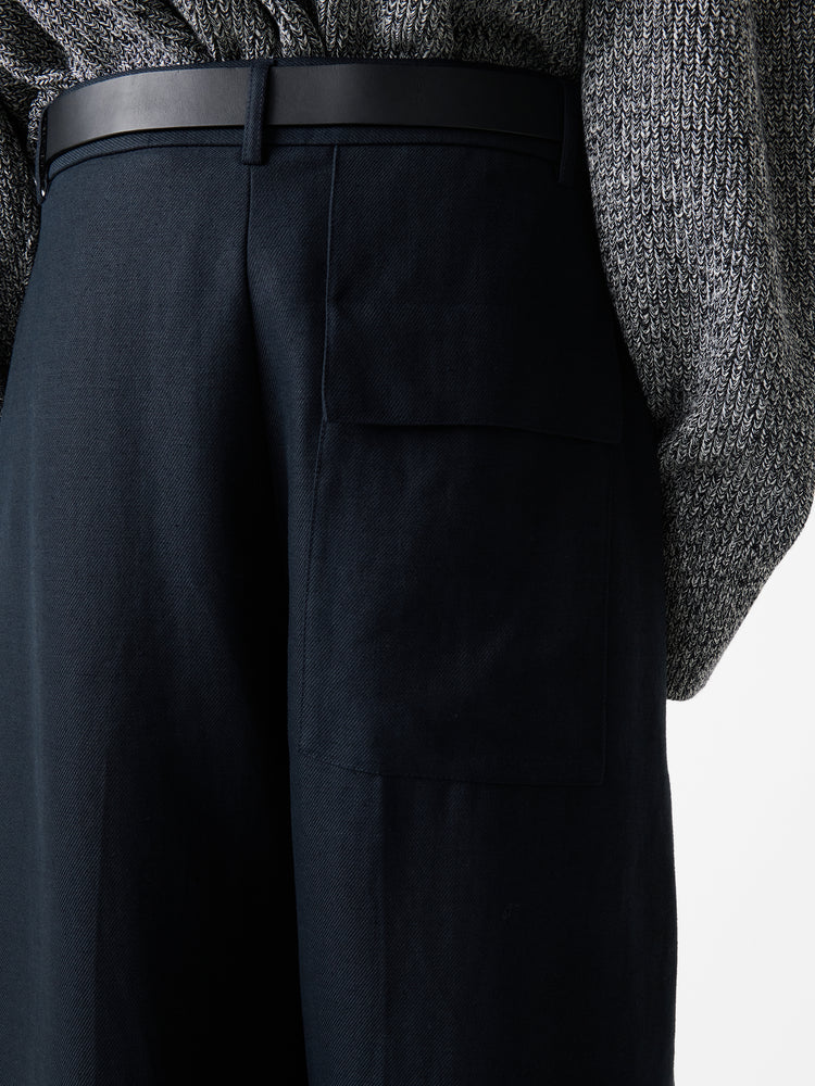 Ellis Linen Pant in Darkest Navy