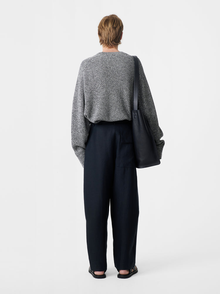 Ellis Linen Pants in Darkest Navy