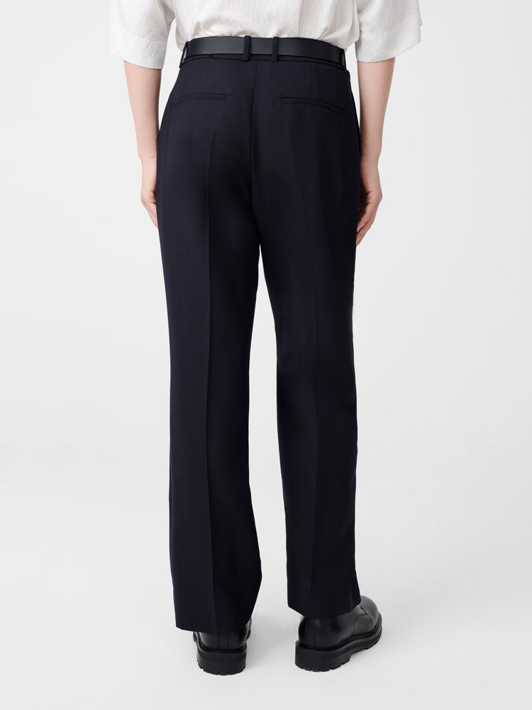 Freeway Tropical Wool Pant in Darkest Navy