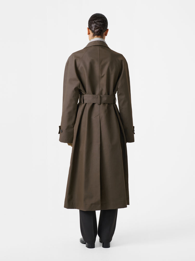 Innis Coat in Moss / Black