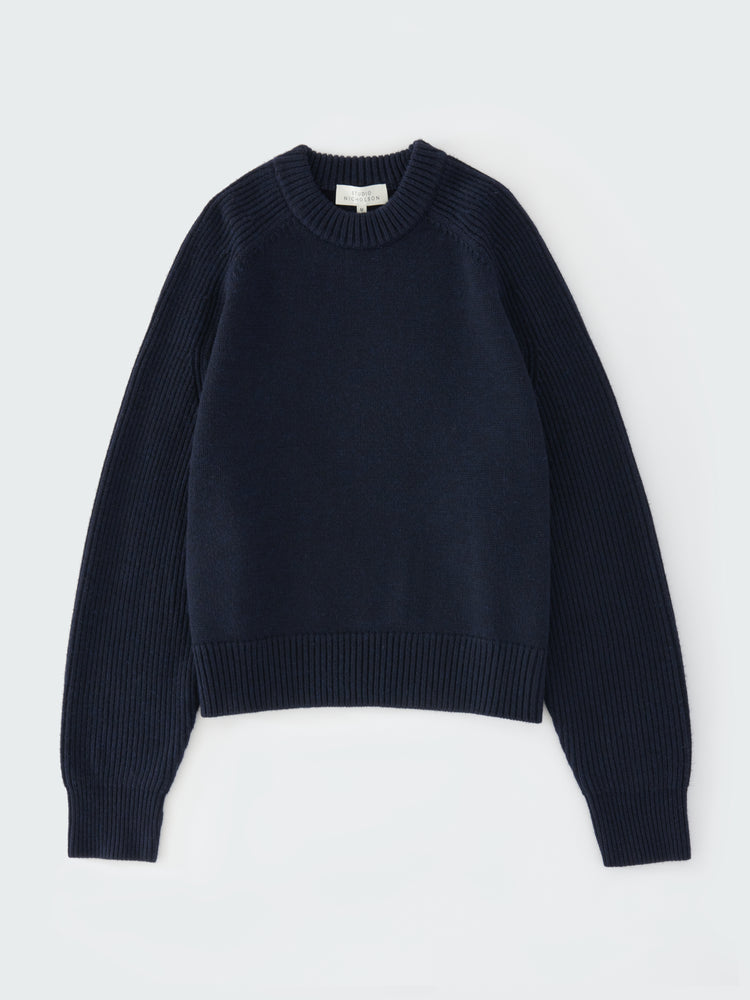 Jean Knit in Navy Marl