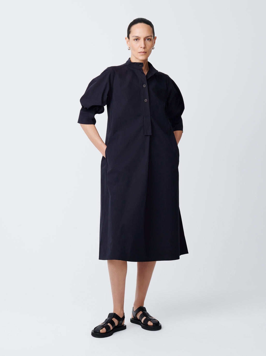 Knoll Dress in Darkest Navy– Studio Nicholson