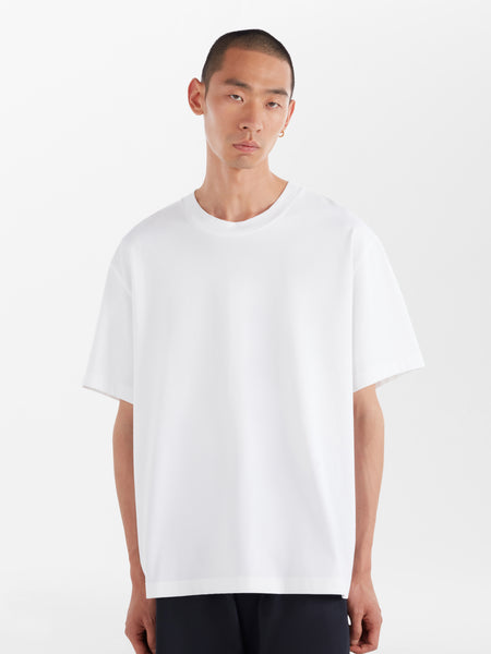 Soft T-Shirt in Cotton, Silk Optical White