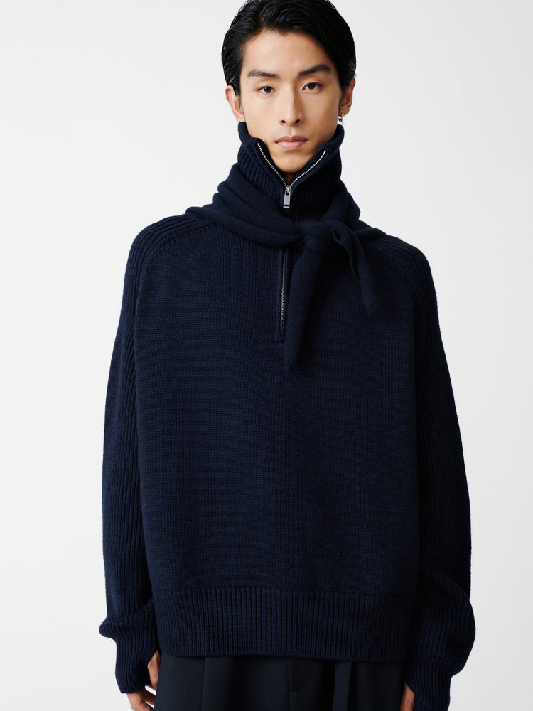 Level Knit in Navy Marl