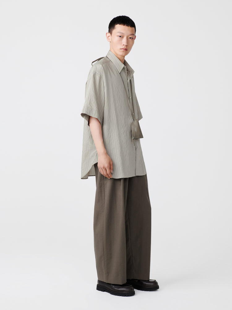 Line Pant in Fossil