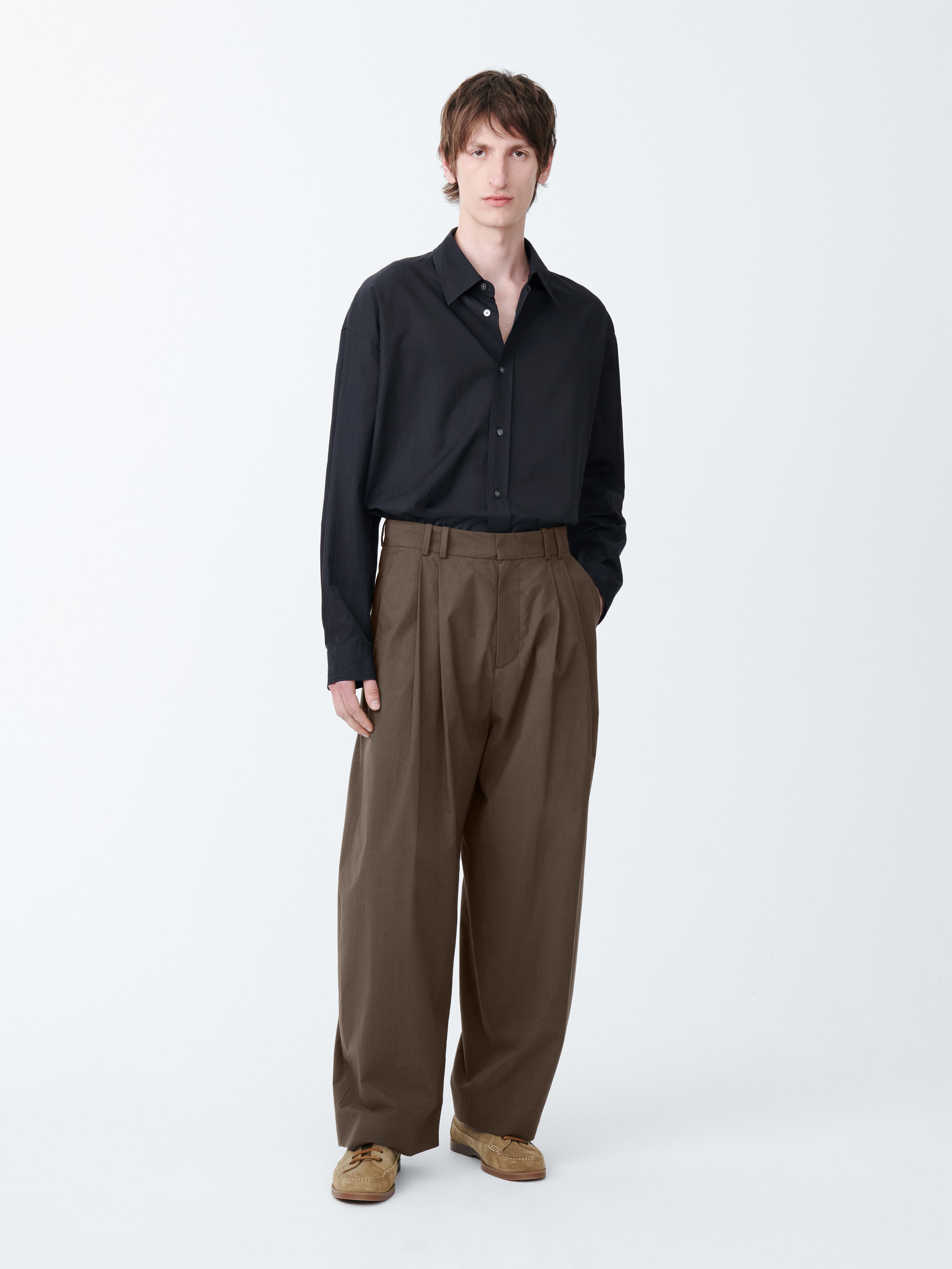 Line Pant in Bark– Studio Nicholson