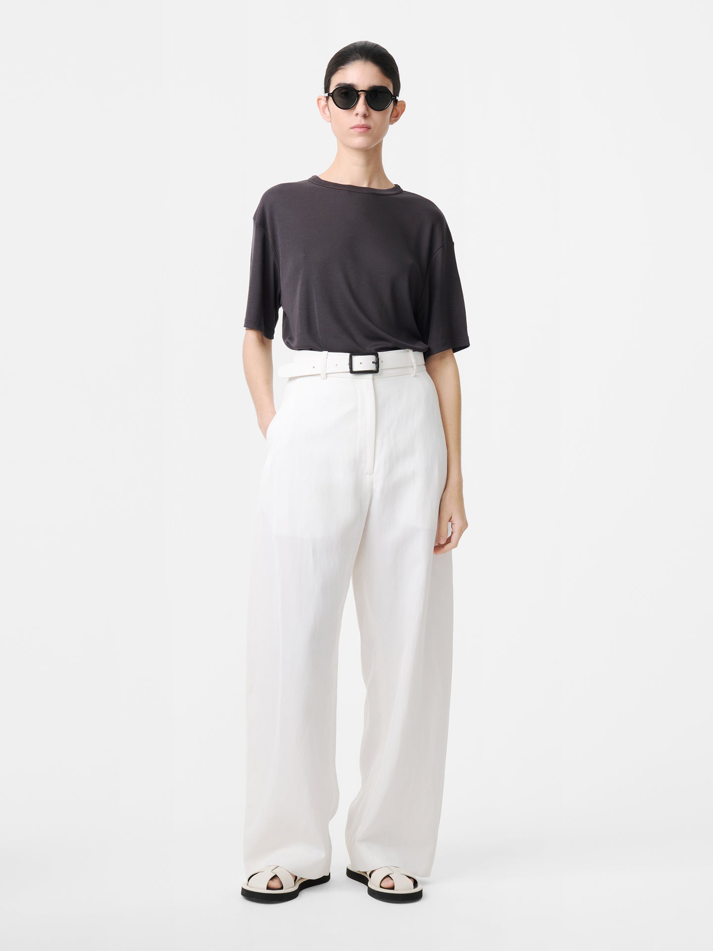 Myers Linen Pant in Parchment