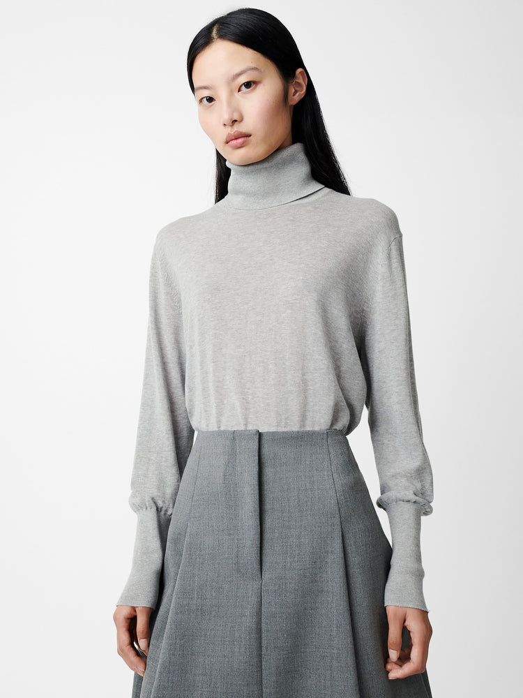 Nilo Knit in Light Grey Marl