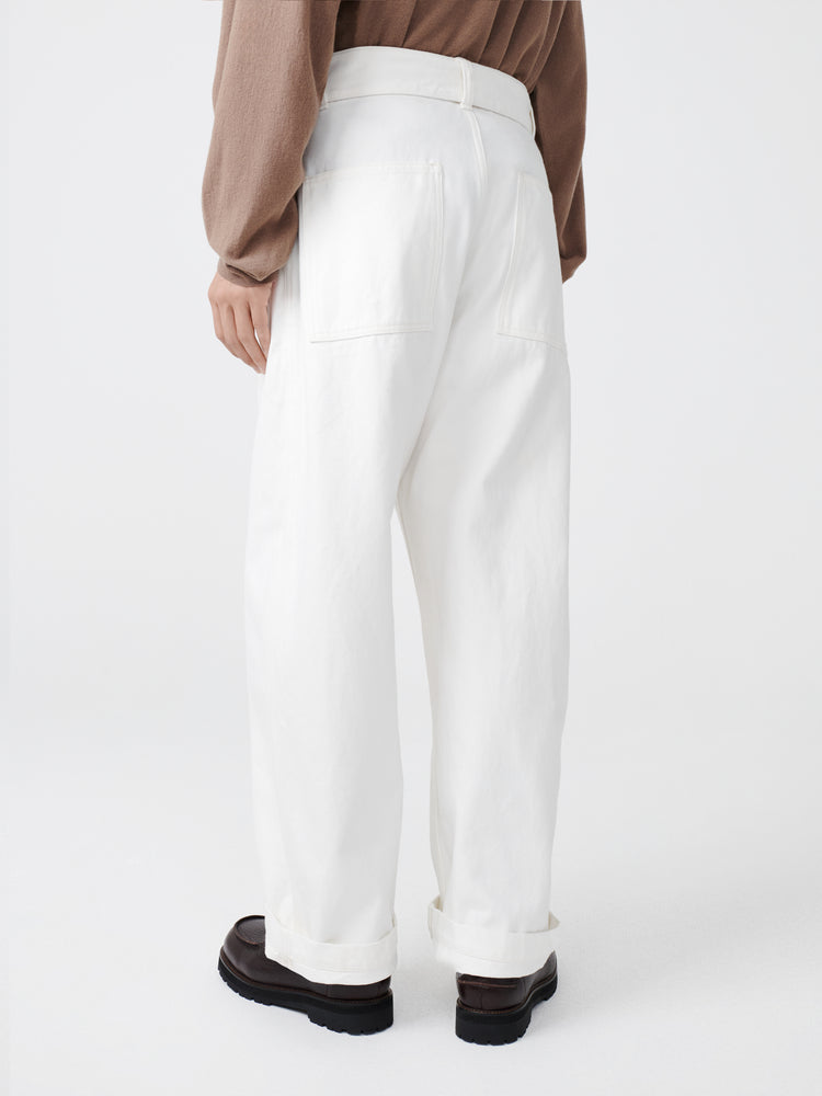 Now Denim Pant in White