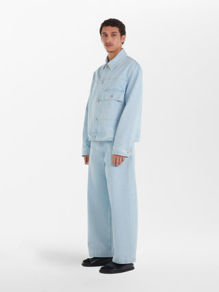 Paolo Denim Pant in Bleach Wash– Studio Nicholson