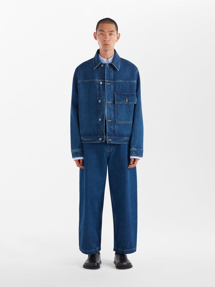 Petar Denim Jacket in Indigo Wash– Studio Nicholson