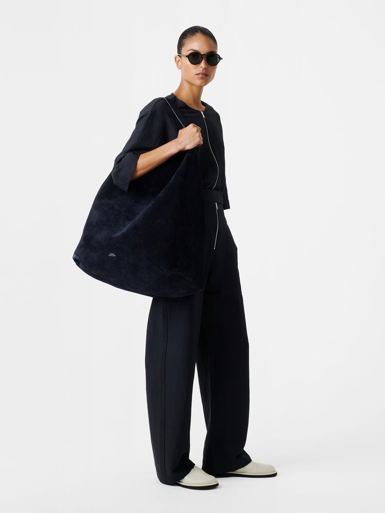 Pravin Linen Pant in Darkest Navy