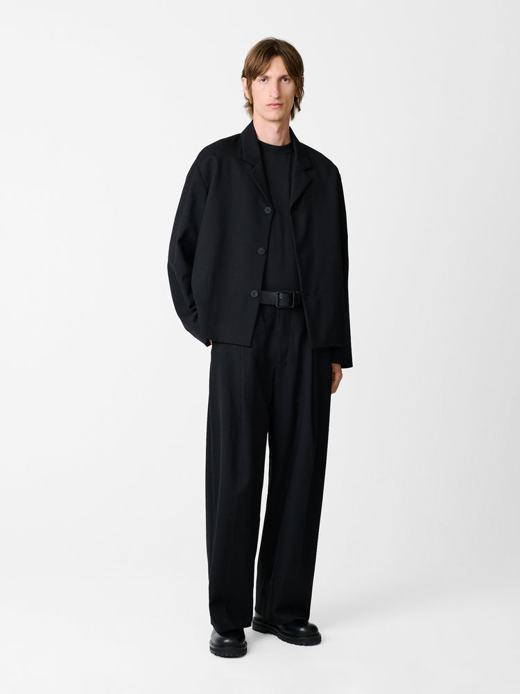 Pull Wool Pant in Black