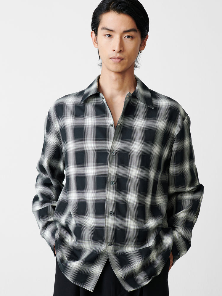 Ray Shirt in Black / Ecru Check