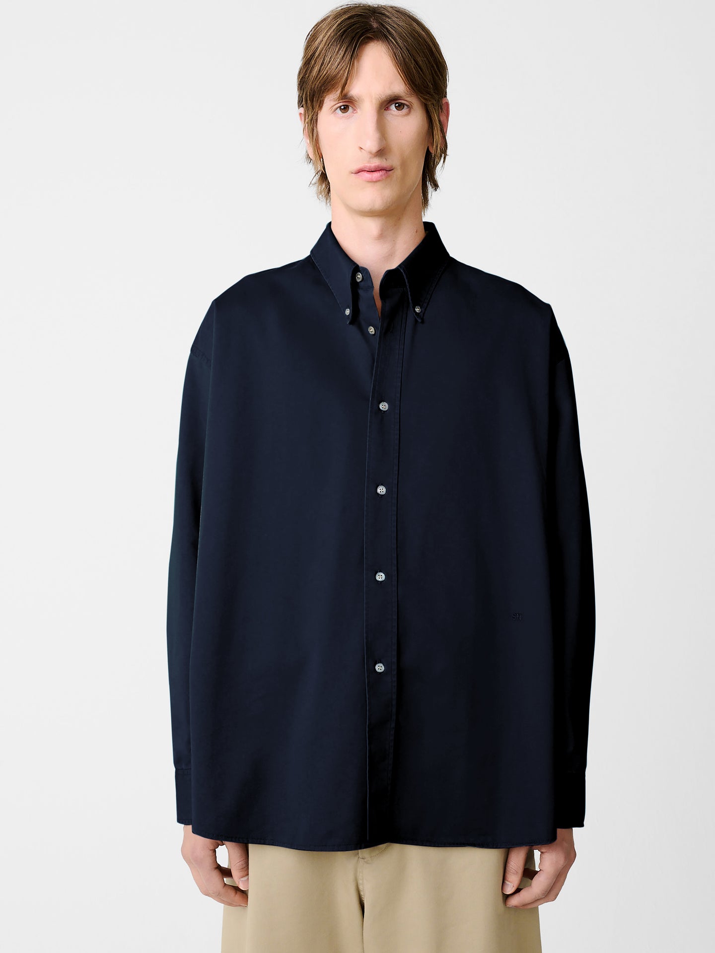 Ruskin Shirt in Darkest Navy